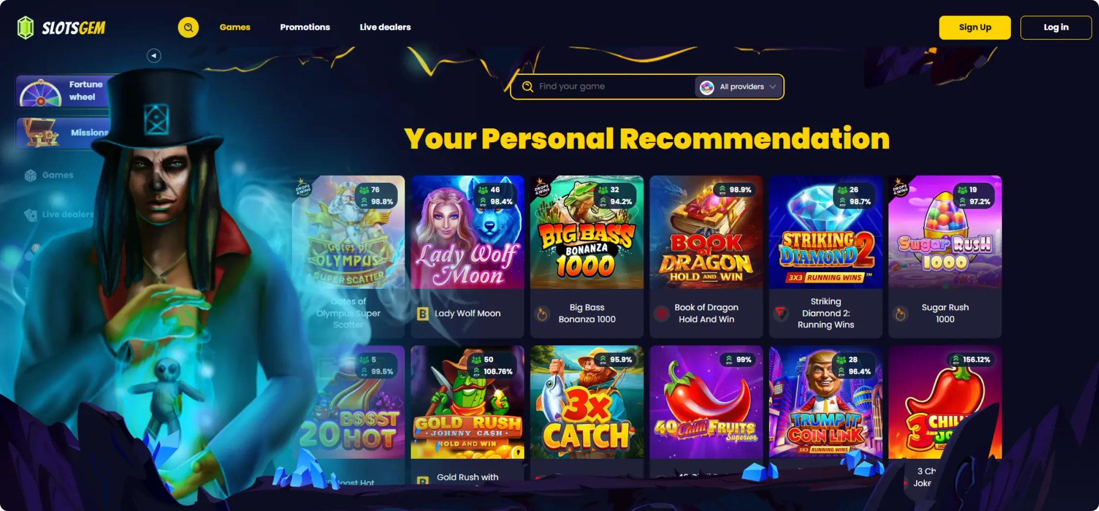 SlotsGem Live Casino